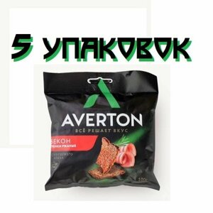 Averton Гренки ржаные / Бекон / 100г. х 5 штук