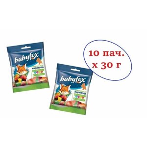 BabyFox, мармелад жевательный с соком ягод и фруктов, 30 г