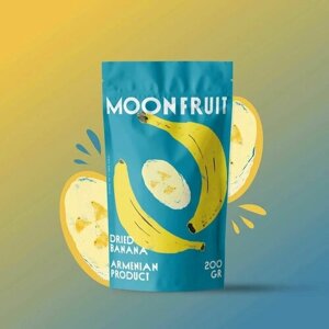 Бананы сушеные без сахара премиум сухофрукты Moonfruit, 200 гр, Армения