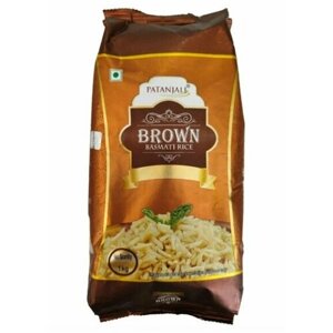 Basmati Rice BROWN, Patanjali (Басмати рис коричневый, Патанджали), 1 кг.