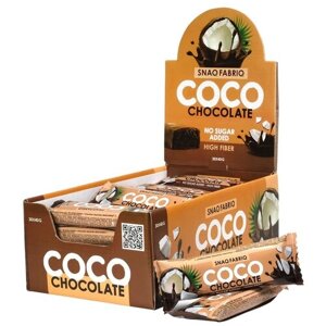 Батончик Snaq Fabriq Coco Chocolate Шоколадный Кокос, 40 г, 30 шт.