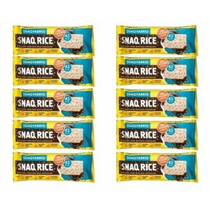 Батончик Snaq Fabriq из воздушного риса с шоколадом без сахара Без глютена Snaq Rice, 10 гр (10 шт)