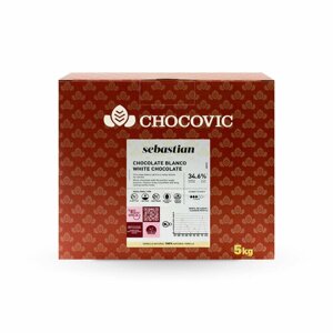 Белый шоколад Chocovic Sebastian 34,6%5 кг)