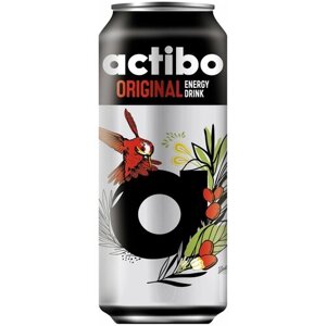 Безалкогольный тонизирующий энергетический сильногазированный напиток "Оригинальный" Actibo 450мл ж/б (упаковка 12 шт)