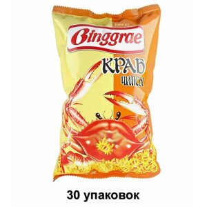 Binggrae Чипсы Краб, 50 г, 30 уп