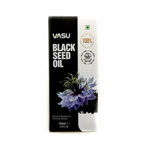 BLACK SEED OIL, Vasu (масло чёрного тмина холодного отжима Васу), 125 мл.
