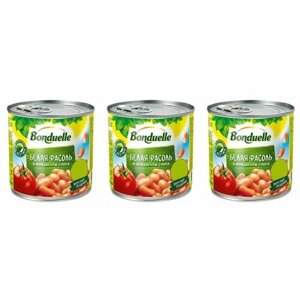 Bonduelle Фасоль в томатном соусе, 400 г, 3 шт
