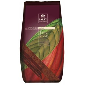 Cacao Barry Какао-порошок растворимый алкализованный Extra Brute, натуральный, какао, 1 кг