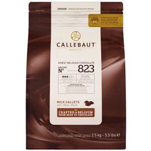 Callebaut Шоколадные капли №823, 2500 г