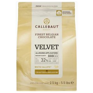 Callebaut Шоколадные капли Velvet, 2500 г