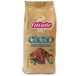 Carraro Sugar Cocoa Zuccherato Какао-напиток растворимый, 250 г