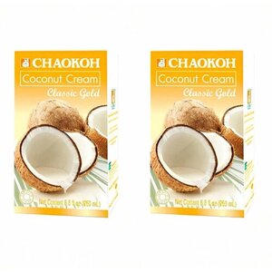 Chaokoh Кокосовые сливки, 250 мл, 2 шт