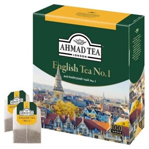 Чай Ahmad English N1 черный 100пак/уп 598-08