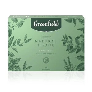 Чай ассорти Greenfield Natural Tisane 6 видов, в пакетиках, 30 пак.