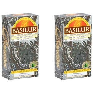 Чай "Basilur" черный "Восточная коллекция Натуральный Эрл Грей по-персидски" 25 пак. 2 шт.