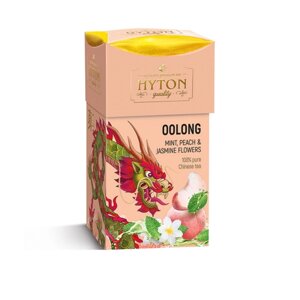 Чай бирюзовый Hyton Китайский улун, Мята, Персик и Цветы Жасмина, 90г