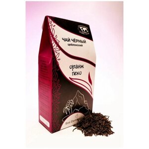 Чай Цейлонский Оранж Пеко Эко продукт черный байховый крупнолистовой 100 грамм