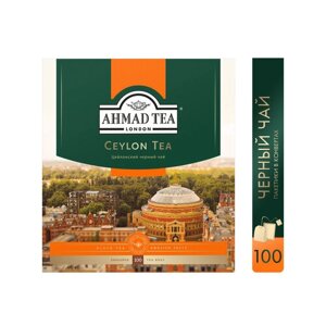 Чай черный Ahmad Tea Ceylon в пакетиках, 100 пак.