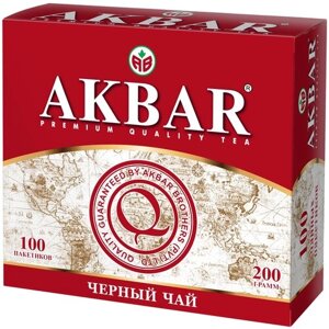 Чай черный Akbar Classic Series в пакетиках, 100 пак.