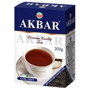 Чай черный Akbar Earl Grey листовой, 200 г