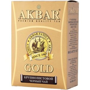 Чай черный Akbar Gold листовой, 100 г