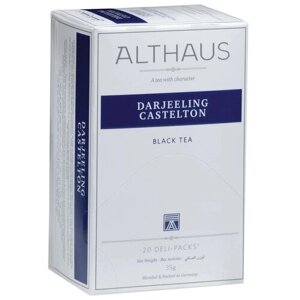Чай черный Althaus Darjeeling Castelton в пакетиках, 20 пак.