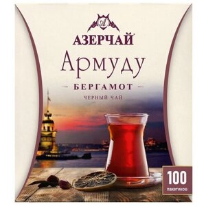 Чай черный Азерчай Армуду в пакетиках, 160 г, 100 пак.