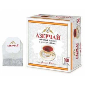 Чай черный Азерчай в пакетиках, 100 пак., 2 уп.
