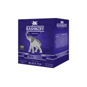 Чай черный Bashkoff Blue edition в пакетиках, 100 пак.