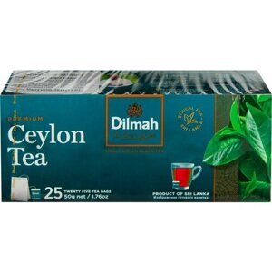 Чай черный DILMAH Цейлонский, 25пак - 2 шт.
