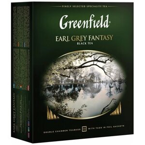 Чай черный Greenfield Earl Grey Fantasy 100*2г х 2шт