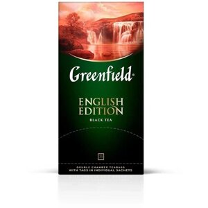 Чай черный Greenfield English Edition в пакетиках, 25 пак.