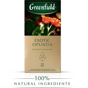 Чай черный Greenfield Exotic Opuntia в пакетиках, 25 пак.
