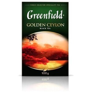 Чай черный Greenfield Golden Ceylon листовой, 100 г