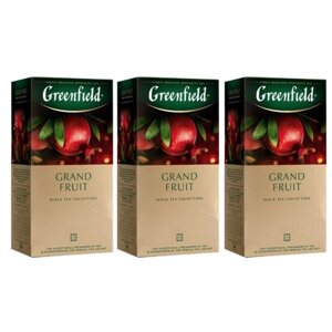 Чай черный Greenfield Grand Fruit 25 пакетиков 3 штуки