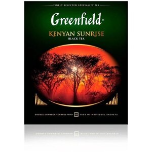Чай черный Greenfield Kenyan Sunrise в пакетиках, 100 пак.