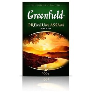 Чай черный Greenfield Premium Assam листовой, 100 г