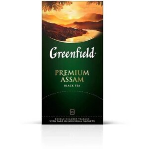 Чай черный Greenfield Premium Assam в пакетиках, 25 пак.