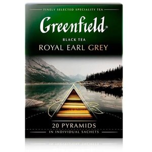 Чай черный Greenfield Royal Earl Grey в пирамидках, 20 пак.