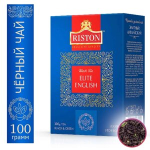 Чай черный и зеленый листовой Riston English Elite, 100 г