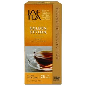 Чай черный Jaf Tea Exclusive collection Golden Ceylon в пакетиках, 25 пак.