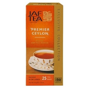 Чай черный Jaf Tea Exclusive collection Premier Ceylon в пакетиках, 25 пак.