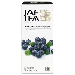 Чай черный Jaf Tea Platinum collection Blueberry delight в пакетиках, василек, шиповник, 25 пак.