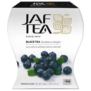 Чай черный Jaf Tea Platinum collection Blueberry delight, василек, шиповник, 100 г, 1 пак.