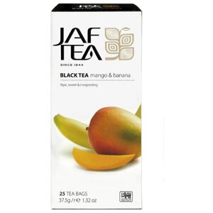 Чай черный Jaf Tea Platinum collection Mango & banana в пакетиках, 25 пак.