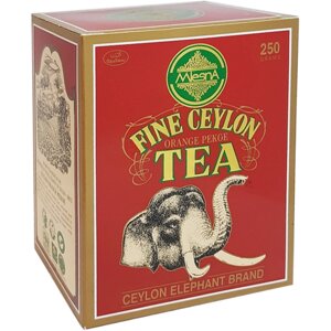 Чай черный крупнолистовой Mlesna «Fine Ceylon Tea»Замечательный Чай Цейлона «Красный Слон»листовой 250гр.