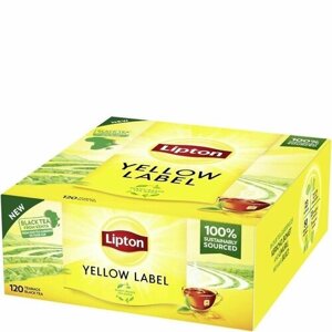 Чай черный Lipton Yellow Label 120 пакетиков 240 г (из Финляндии)