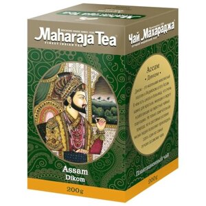 Чай чёрный Maharaja Tea Assam Dikom индийский байховый листовой, 200 г