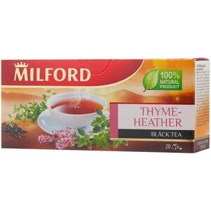 Чай черный Milford Thyme-heather в пакетиках, 20 пак.