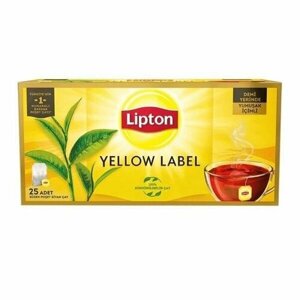 Чай черный пакетированый Lipton Yellow Label (25пак х 2г ), 50 г